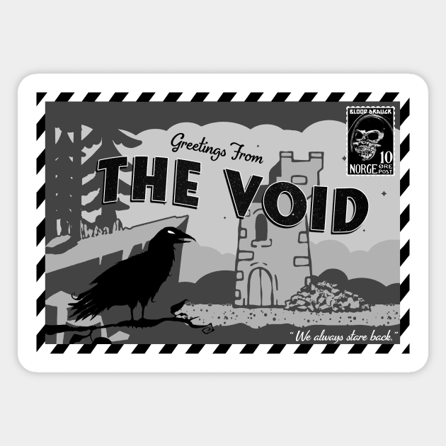 A Postcard From The Void Sticker by Blood Draugr